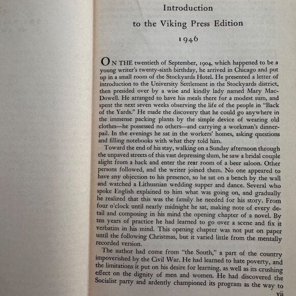 Vintage 1951 The Jungle By Upton Sinclair Hardcover Book Harpers Modern Classics - Picture 11 of 16